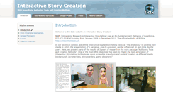 Desktop Screenshot of iris.interactive-storytelling.de